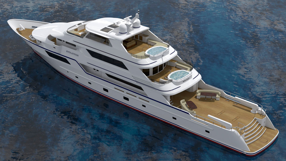 Luxury Explorer Yacht from CHY Design, 50 Meter